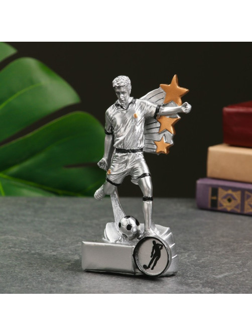 Кубок наградной с фигуркой «Футбол: лучший игрок», 15×4×11 см