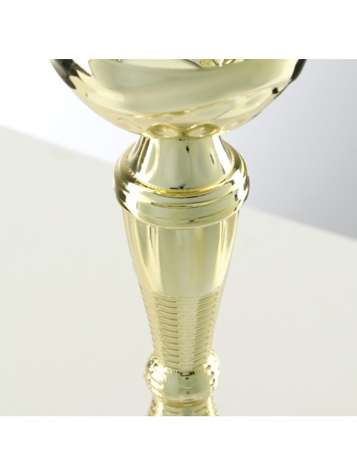 Кубок 150С, наградная фигура, золото, подставка камень, 17.3 см