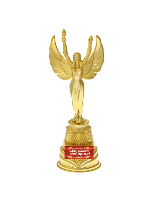 Кубок наградная фигура Ника «Ах, какая женщина», пластик, золото, 19.5×7.3 см