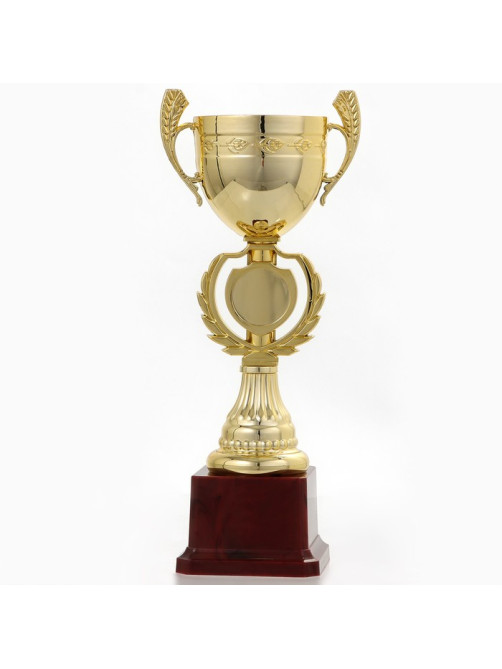 Кубок 081, наградная фигура, золото, подставка пластик, 24.7×9.7×7.5 см
