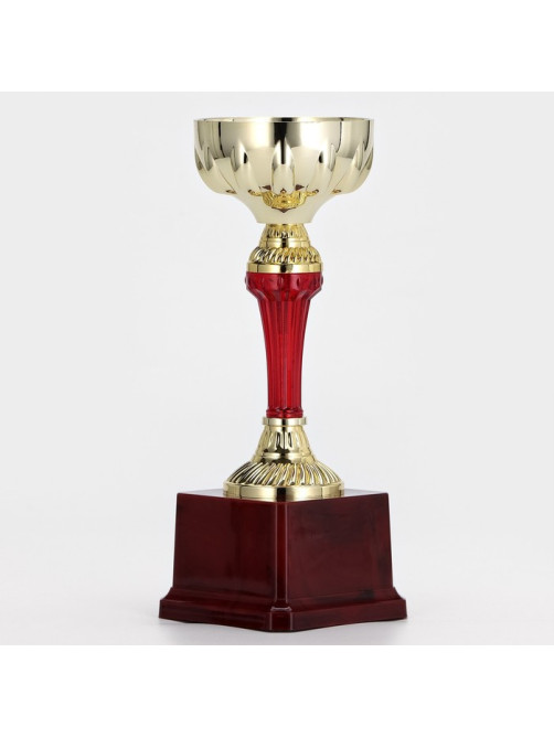 Кубок 133A, наградная фигура, золото, подставка пластик, 25.5×10×9.5 см