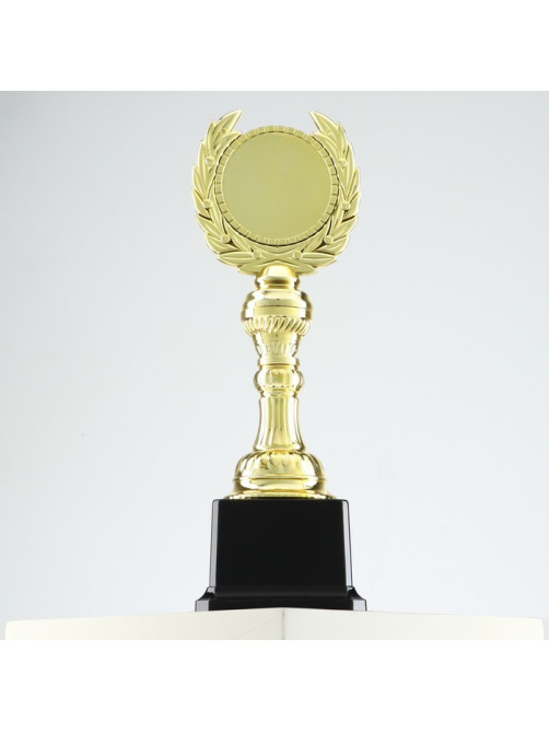 Кубок 068, наградная фигура, золото, подставка пластик, 23.5×8×7.5 см