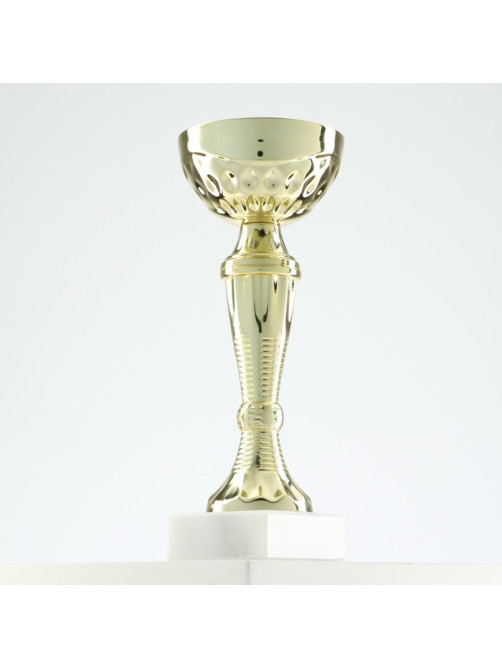 Кубок 150С, наградная фигура, золото, подставка камень, 17.3 см