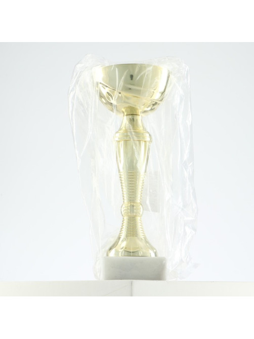 Кубок 150С, наградная фигура, золото, подставка камень, 17.3 см