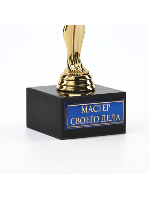 Кубок наградная фигура «Мастер своего дела», оскар, пластик, подставка камень, 18 см