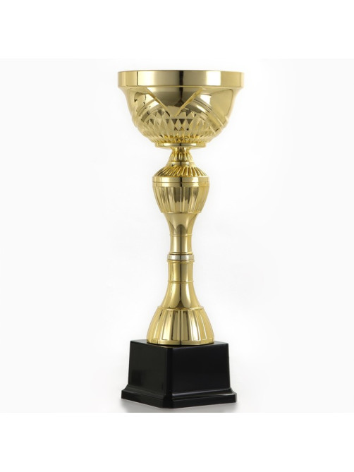 Кубок 134D, наградная фигура, золото, подставка пластик, 26×8×7.5 см