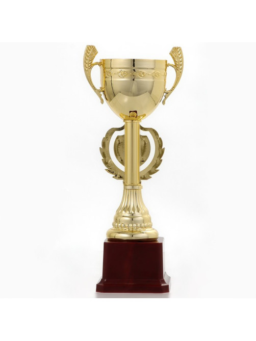 Кубок 081, наградная фигура, золото, подставка пластик, 24.7×9.7×7.5 см