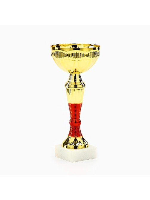 Кубок 152, наградная фигура, золото, подставка камень, 18.5×8×6 см