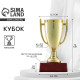 Кубок 103, наградная фигура, золото, подставка пластик, 12×6.3×6.3 см