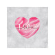 Открытка-валентинка Love, 14 февраля, шёлк, 7×6 см