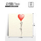 Открытка-мини I Love you, сердечко, 7×7 см