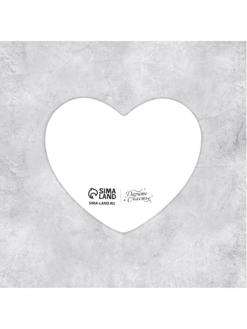 Открытка-валентинка Love, 14 февраля, шёлк, 7×6 см
