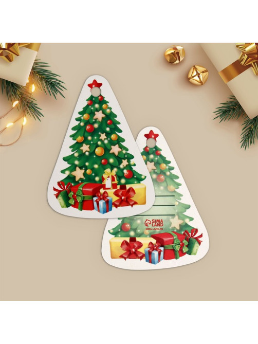 Открытка-шильдик на подарок «Счастливого Нового Года!», МИКС