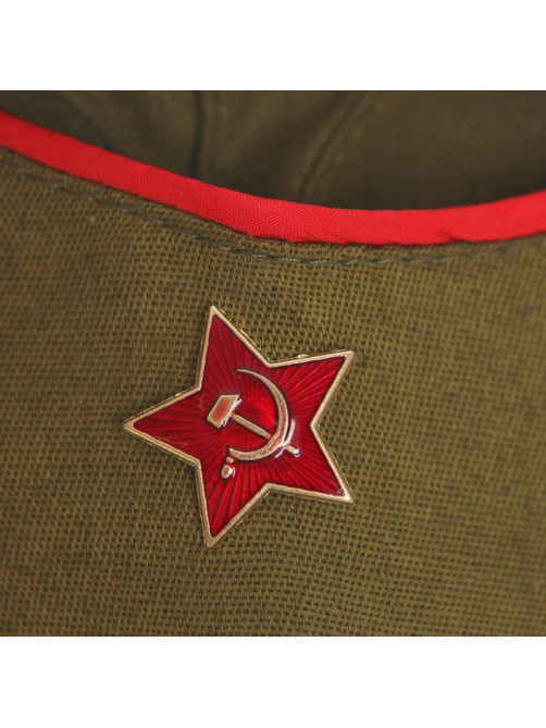 Карнавальный костюм для девочки «Военный», платье, ремень, пилотка, рост 110-120 см