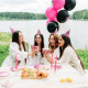Колпак бумажный на день рождения Happy Birthday, в наборе 6 шт.