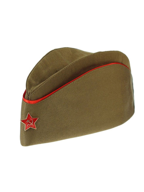 Пилотка детская с красным кантом, р. 52–55 см
