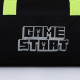 Сумка спортивная Game start, 40×24×21, на молнии, длинный ремень, черная