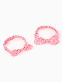Повязки на голову для мамы и дочки «Крошка Я» Only for girls, 2 шт.