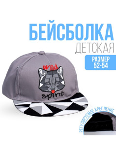 Кепка детская для мальчика «Wild spirit», р-р. 52-54 см