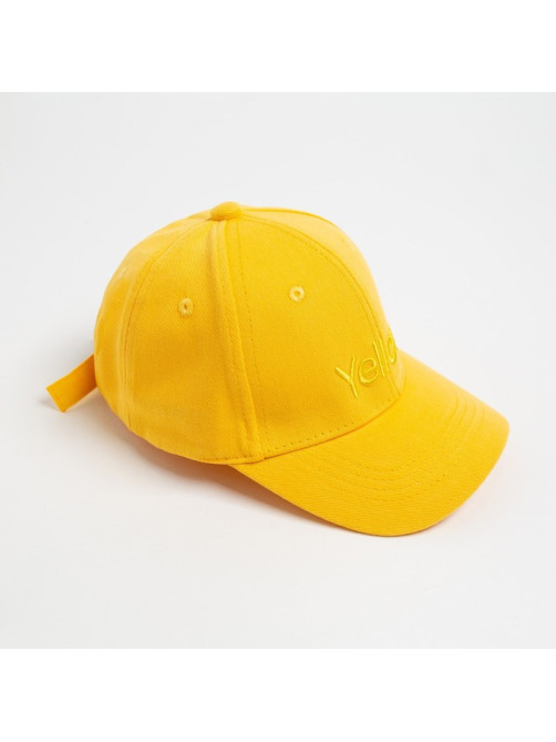 Кепка детская MINAKU Yellow, жёлтая, размер 52-54