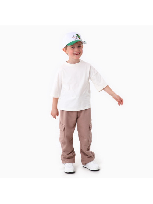 Кепка детская Life style, белая, р-р 52-54, 5-7 лет