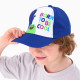 Кепка детская для мальчика Born to be cool, синяя, р-р 52-54, 5-7 лет