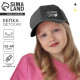 Кепка детская Flower girl, чёрная, р-р 52-54, 5-7 лет