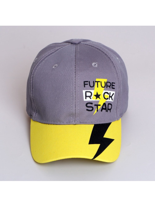 Кепка детская Future rock star, серая, р-р 54