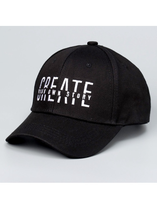 Кепка детская Create, чёрная, р-р 52-54, 5-7 лет