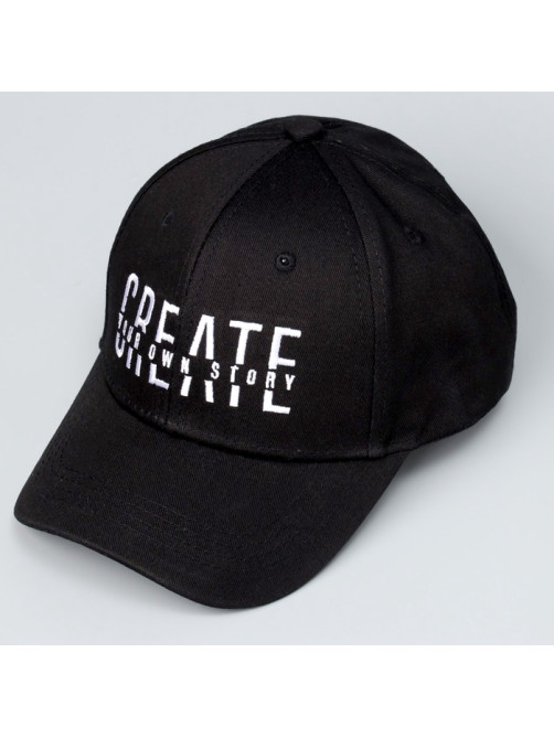 Кепка детская Create, чёрная, р-р 52-54, 5-7 лет