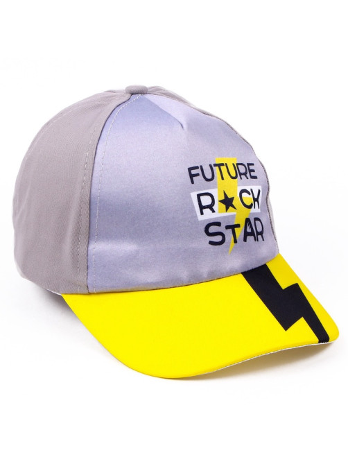 Кепка детская Future rock star, серая, р-р 54