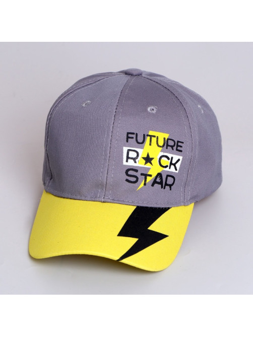 Кепка детская Future rock star, серая, р-р 54