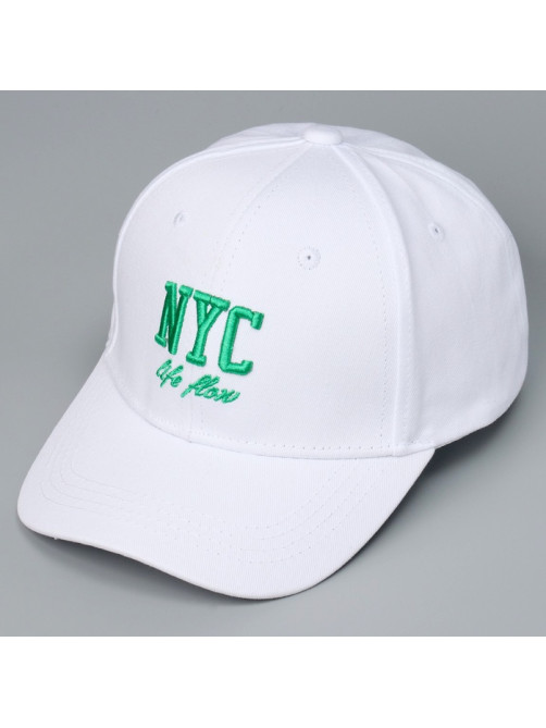 Кепка детская NYC, белая, р-р 52-54, 5-7 лет