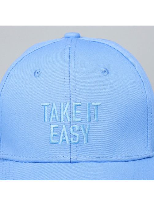 Кепка детская для мальчика Take it easy, цвет голубой, р-р 52-54, 5-7 лет