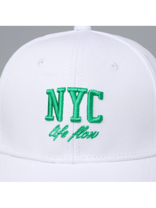 Кепка детская NYC, белая, р-р 52-54, 5-7 лет