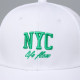 Кепка детская NYC, белая, р-р 52-54, 5-7 лет