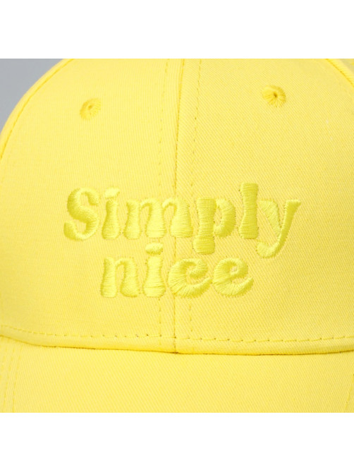 Кепка детская Simply nice, жёлтая, р-р 52-54, 5-7 лет