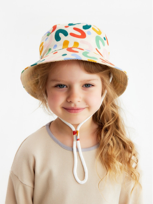 Панама детская KAFTAN «Паттерн», бежевая, размер 54 (3-5 лет)
