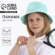 Панама детская «Ракетки», бирюзовая, р-р 54