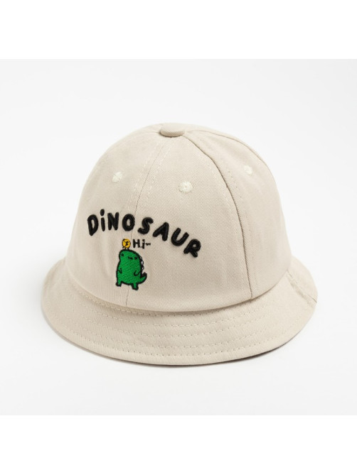 Панама для мальчика MINAKU: Dinosaur, размер 48, бежевая