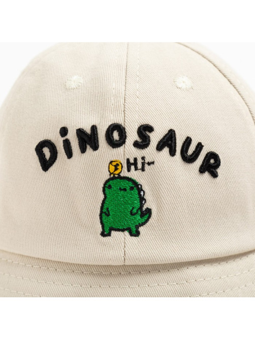Панама для мальчика MINAKU: Dinosaur, размер 48, бежевая