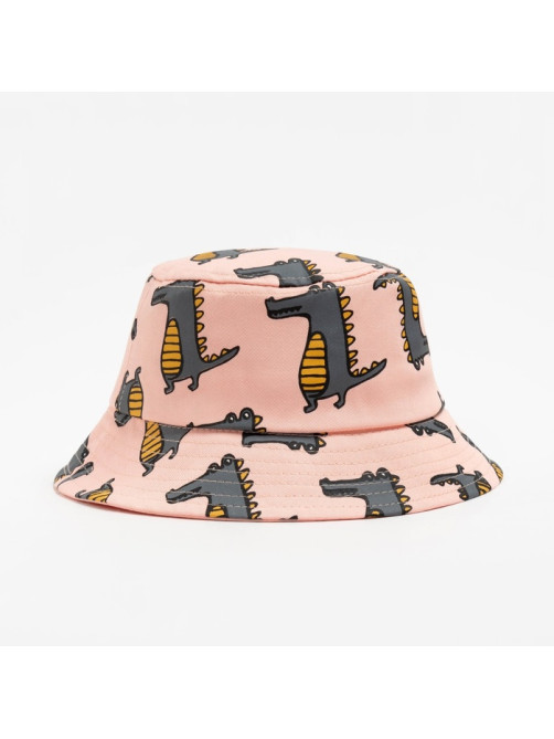 Панама детская MINAKU «Крокодилы», розовая, размер 52-54 (3-5 лет)