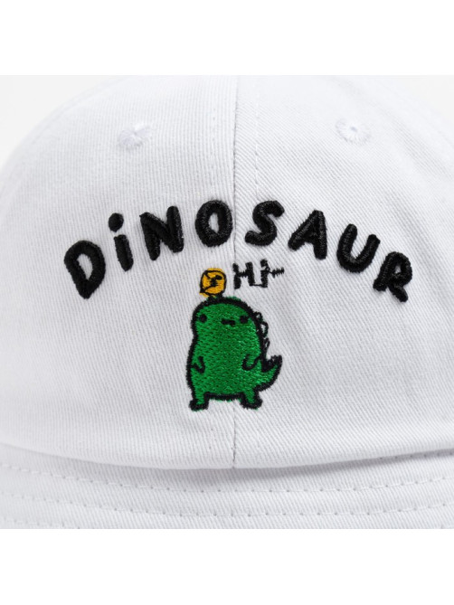Панама для мальчика MINAKU: Dinosaur, размер 48, белая