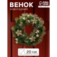 Венок новогодний d=20 см «Зимнее волшебство. Золотые цветы на зелёном»