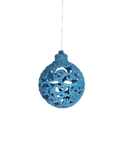 Ёлочные игрушки «Винтаж», шары новогодние, d=6 см, набор 16 шт., голубой