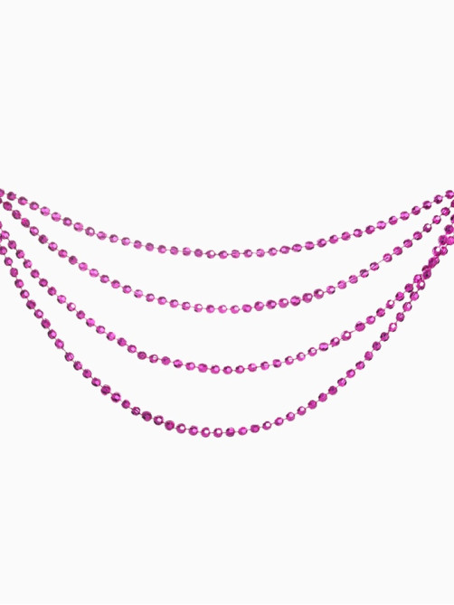 Бусы на ёлку «Шарики с гранями», 2.7 метров, d=6 мм, МИКС