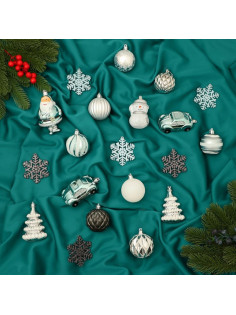 Ёлочные игрушки «Карусель», новогодние, набор 20 шт., МИКС