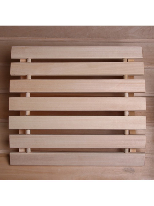 Подголовник для бани и сауны, 31×35×9.5 см, деревянный, анатомический, «Добропаровъ»