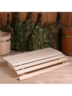 Подголовник для бани и сауны, 60×35.5×9 см, липа, «Добропаровъ»