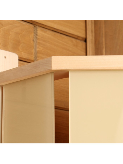 Абажур для бани и сауны «Фонарь», липа, 29.5×33.5×12.5 см, настенный, угловой, «Добропаровъ»